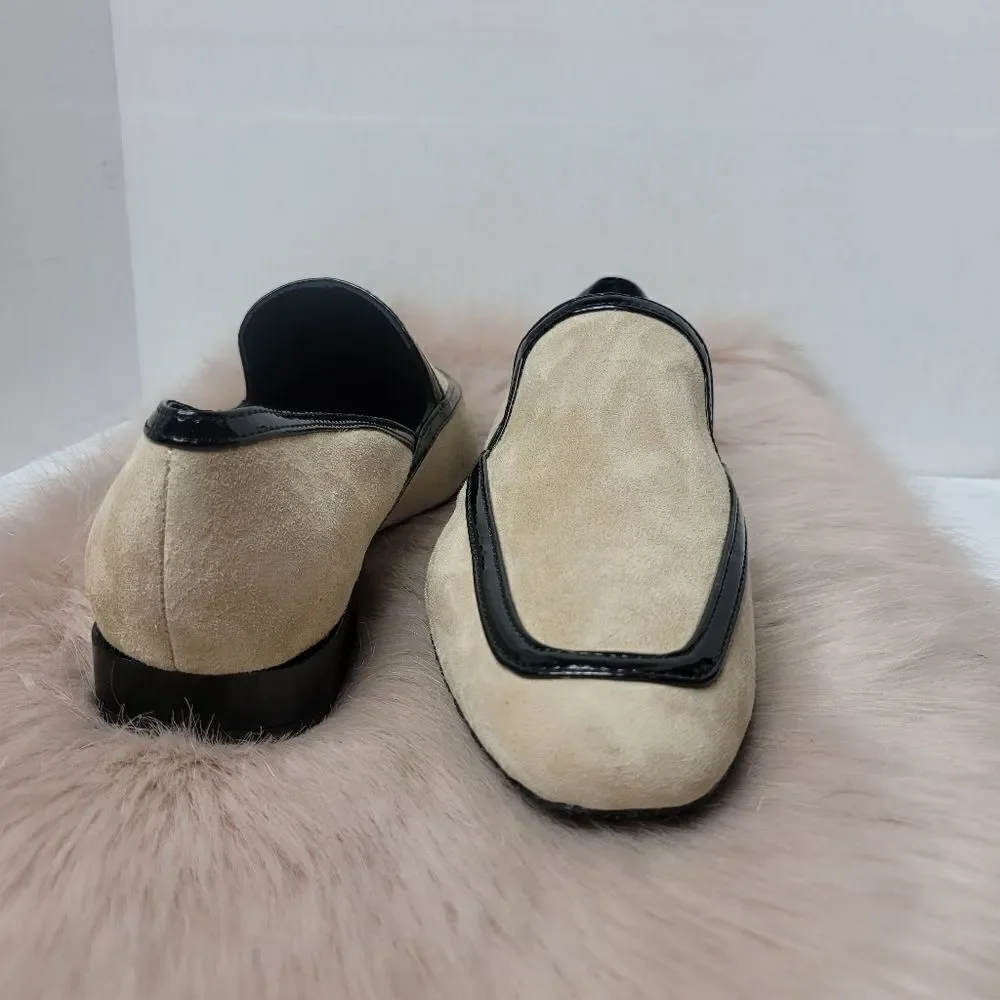 Donald Pliner Women's Rezza Smoking Slip-On Loafers Shoes Size 8.5